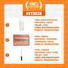 Kit - Faqueiro Premium 3 Peças + Tábua Para Churrasco 49x35 + Chaira 8 Pol - Tramontina
