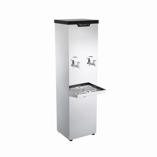 Bebedouro Industrial Refrigerado Inox de Coluna 25l 2 Torneiras Geladas 220V Bi25l - Venâncio 50604