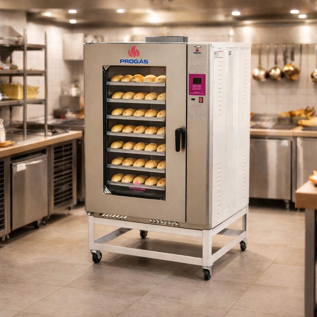 Kit - Forno Turbo Á Gás 10 Esteiras Prp-10000 G2 Bivolt + 10 Esteiras - Progás