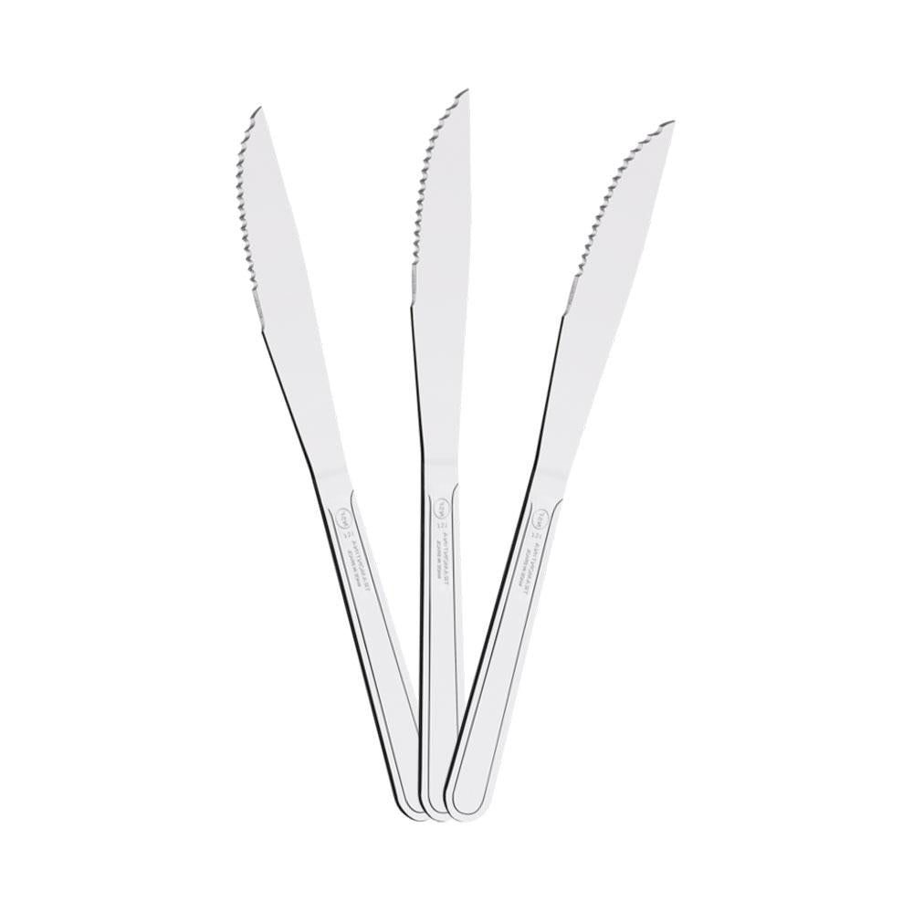 Kit 6 Facas para Churrasco Búzios em Aço Inox FIBAG - Tramontina