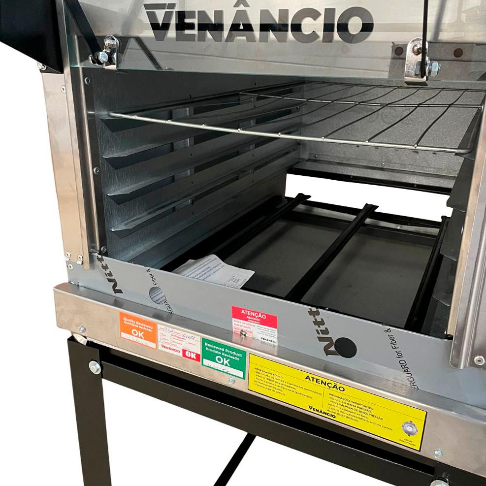 SEMINOVO - Forno Refratário Lastro Gás Industrial Roma Inox FIRI80 - Venâncio