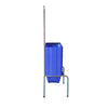 Kit - Suporte Para Cestos de Compras Simples + 20 Cestos D100 Azul