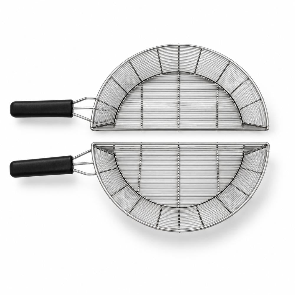 Conjunto Cestos Para Fritadeira Pequeno Esquerdo/direito Galvanizado Multiuso Tfao 40 - Metalcubas