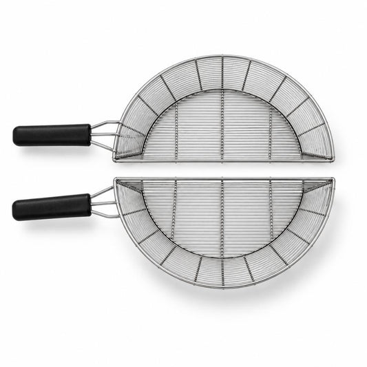 Conjunto Cestos Para Fritadeira Pequeno Esquerdo/direito Galvanizado Multiuso Tfao 40 - Metalcubas