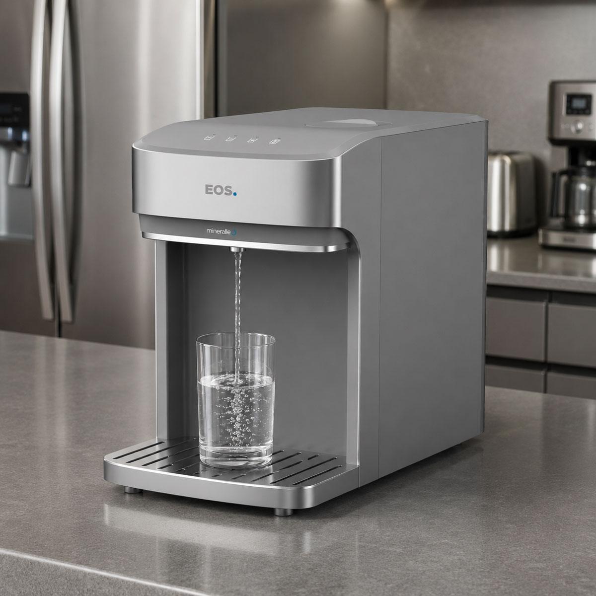 Bebedouro Purificador de Água Mineralle Digital Touch Compressor Prata EPC08S 127v - Eos B209324