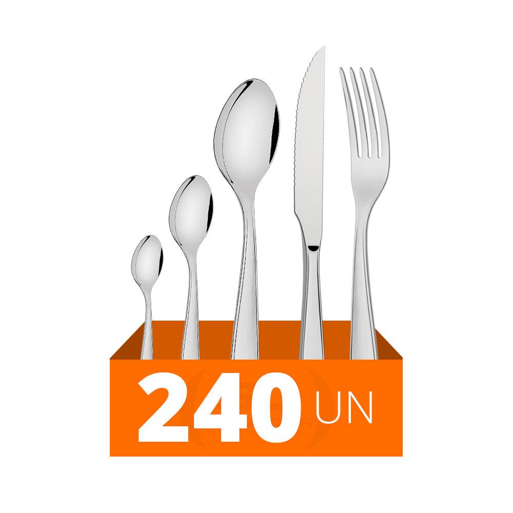 Faqueiro Laguna Com 240 Peças Luxo Totalmente Em Aço Inox Itop - Tramontina