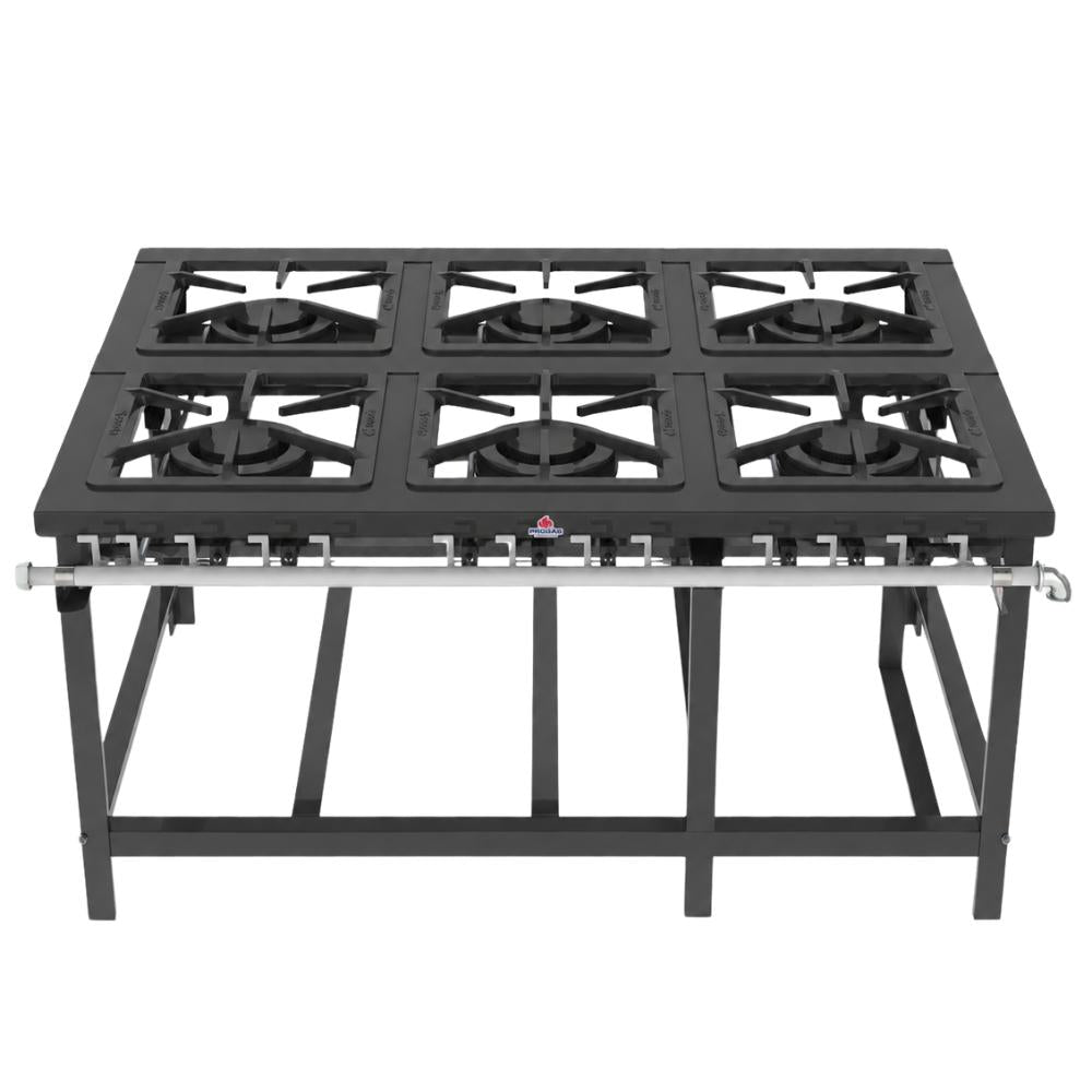 FOGAO 6 QUEIMADORES DUPLO DE ENCOSTO  PMD-600 - PROGAS
