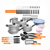 Kit Cozinha 47 Peças Panelas Antiaderentes, Talheres, Facas, Potes e Utensílios Tramontina 20297612