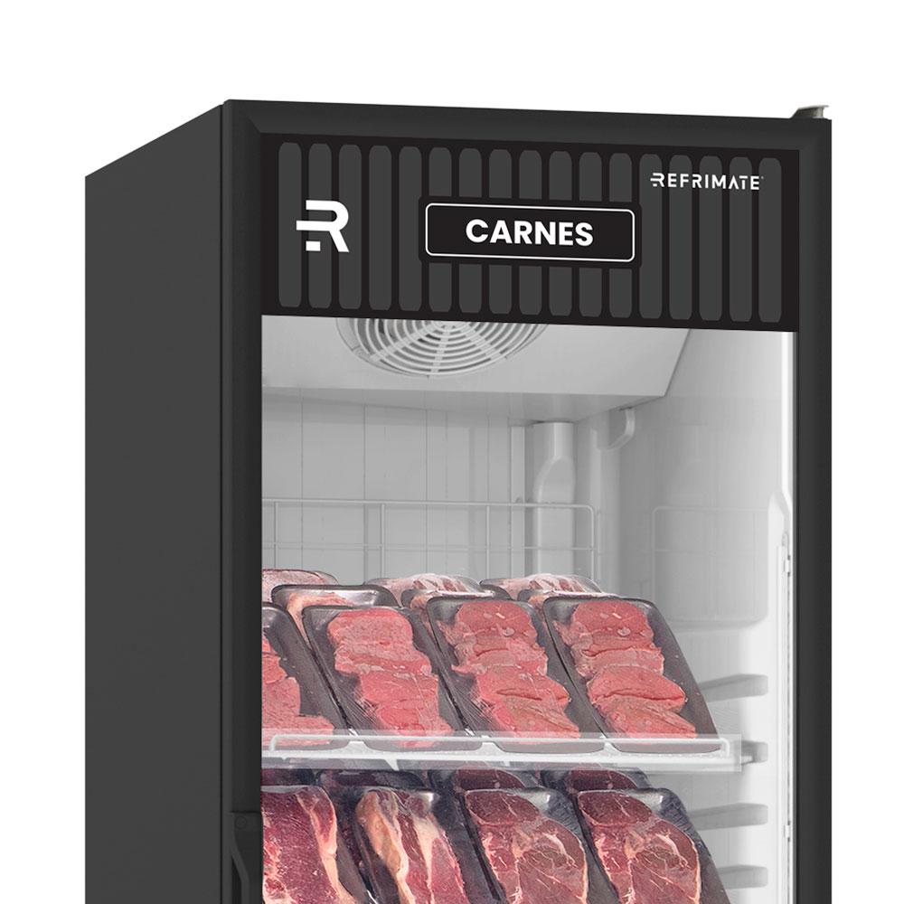 Refrigerador Visa Expositor Preto 570L Porta De Vidro 0°C a 5°C VCCA570PVPB 220V - Refrimate