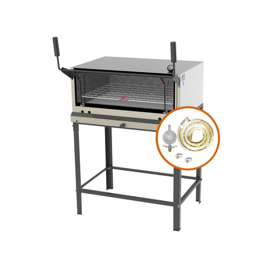 Kit - Forno Assador Refratário Gás Prp-860 + Kit Gás 1kg - Progás