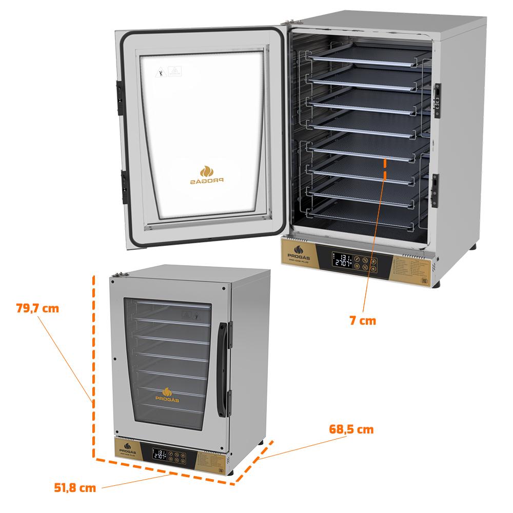 Forno Turbo Elétrico Convecção 8 Assadeiras Digital Padarias Prp-008 Plus Dourado 220v - Progás