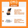 Kit - Faqueiro Plenus 6 Peças + 1 Jogo de Panelas Inox Allegra 5 Peças - Tramontina
