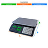 Balança Com Teclado Metálico us 31/2 31kg Bateria Pop-z Mira Pro Bivolt - Urano 22311000721