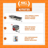 Kit Burger Elétrico - Prensa e Chapa Pr950e + Fritadeira Pr70el + Refrigerador Vb11 - 220v