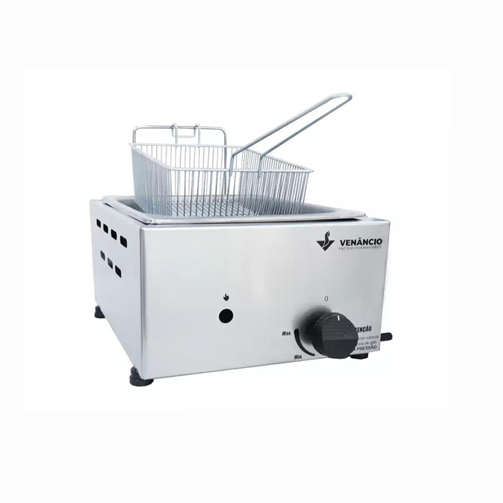 Fritadeira Profissional a Gás Tacho Óleo 1 Cuba 1/2 SFG112 - Venâncio