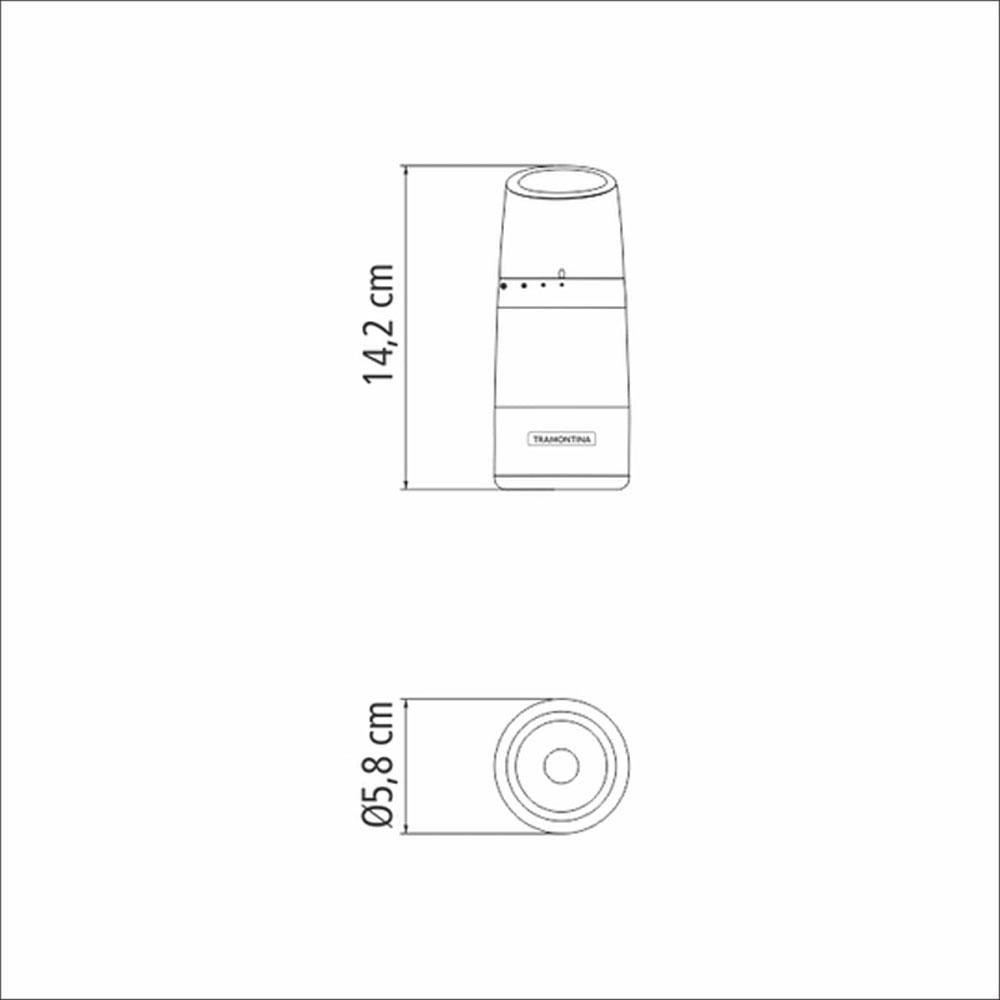 Panela de Pressão Elétrica Digital EPP60DI 220V Eos com Moedor Sal ou Pimenta Realce P Tramontina