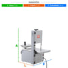 Serra Fita Profissional 1,54m Branca com Mesa Inox e Moedor B.5 1/3 CV Bivolt - Malta 3101063