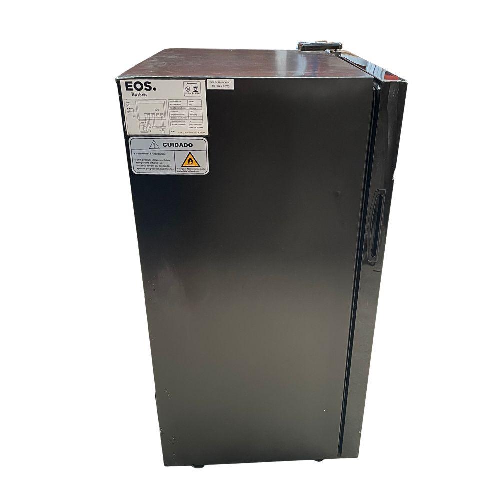 SEMINOVO - Visa Cooler Cervejeira Porta Janela Frost Free -6 a 18 ºC 100l Black Glass Ece120 Bierhaus Bivolt (com Transformador) - Eos