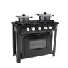 Fogão Industrial 2 Bocas com Forno Bravo Preto Venâncio + 2 Caçarolas Tramontina Turim