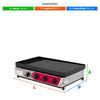 Char Broiler Chapa Grill Esmaltada 80cm Industrial Aço Inox a Gás Prcb-8000 - Progás P46101