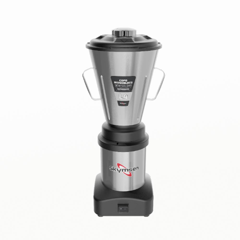 Liquidificador De Baixa Rotação Comercial Inox 4 Litros Monobloco 1/2 CV 3500RPM L4 Bivolt - Skymsen 70980.8