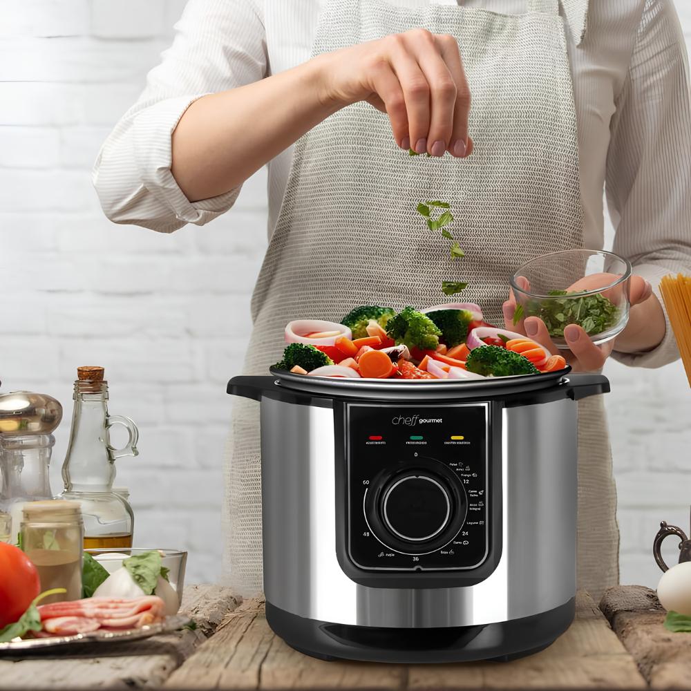 Panela de Pressão Elétrica Multicooker 5l Inox EPP50MI  127v - Eos