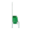 Kit - Suporte Para Cestos de Compras Simples + 10 Cestos D100 Verde
