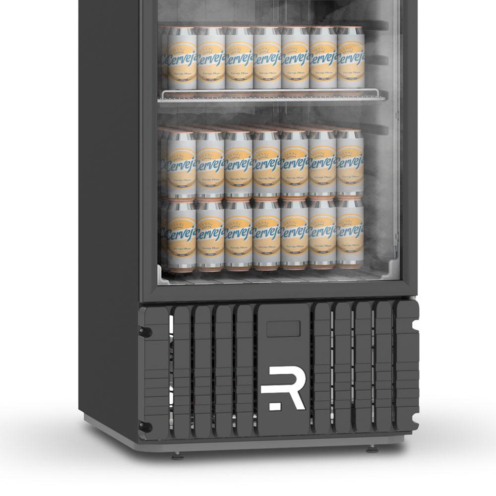 Cervejeira Visa Cooler Preta 570L Porta De Vidro -7,5°C a 2ºC VCCE570PVPB 220V - Refrimate
