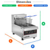 Fritador Zona Fria de Óleo Elétrico Mesa Premium Duplo Display FOE2C M DP PRM 220v Metalcubas 27288