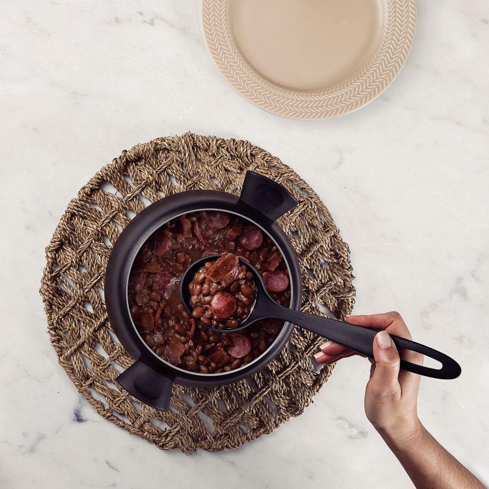 Jogo de Utensílios 6 Peças Para Cozinha em Nylon Preto Tramontina