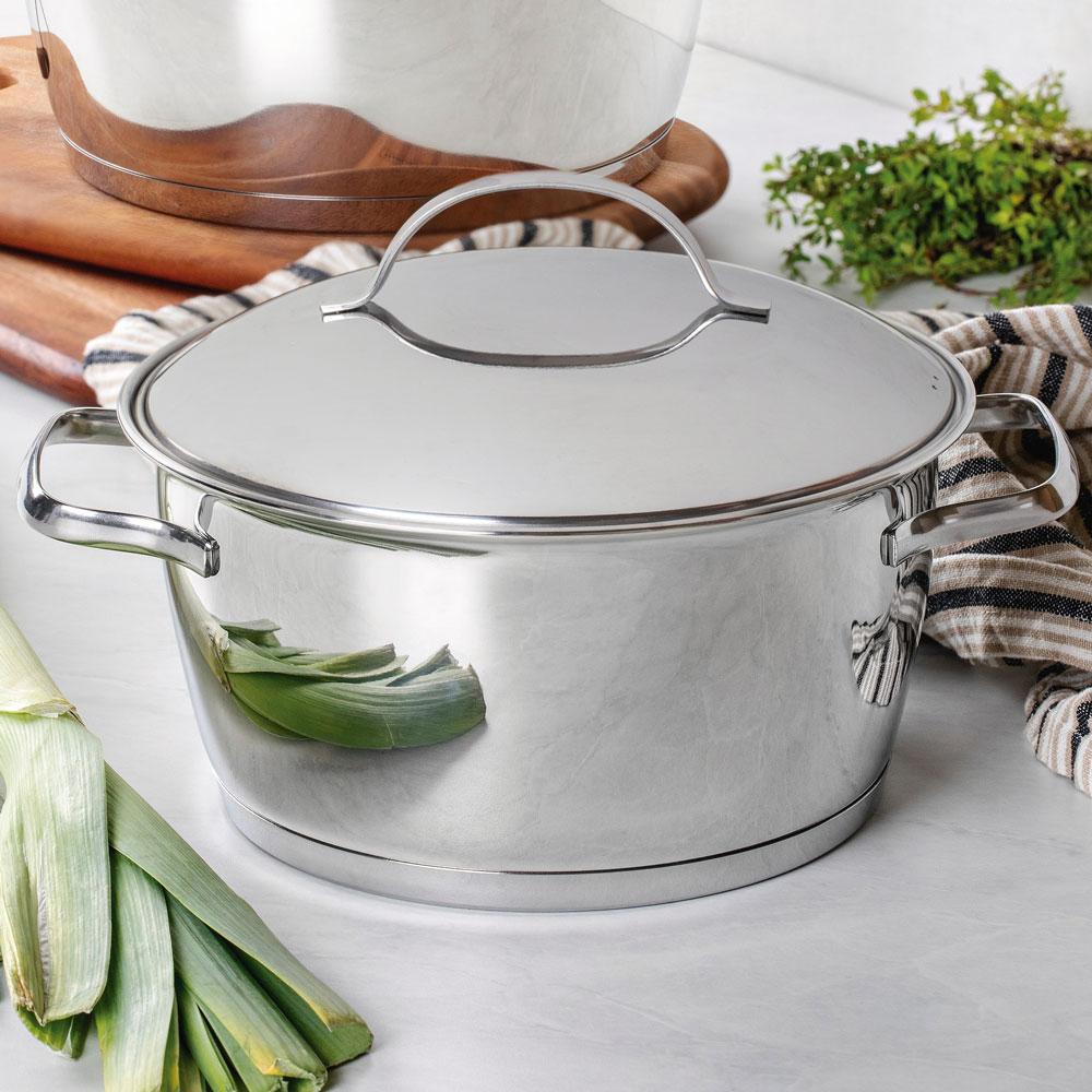 Panela Caçarola Funda Allegra Aço Inox Fundo Triplo 16 cm PITA9 1,5L - Tramontina 62654160