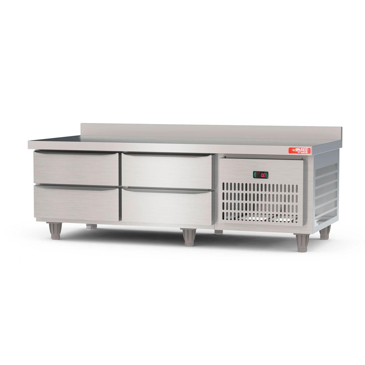 Balcão de Preparo Refrigrerado Ar Forçado 4 Gavetas Inox 0ºC a 10ºC 150cm BRG15 220v - Red Chameleon 364362-0