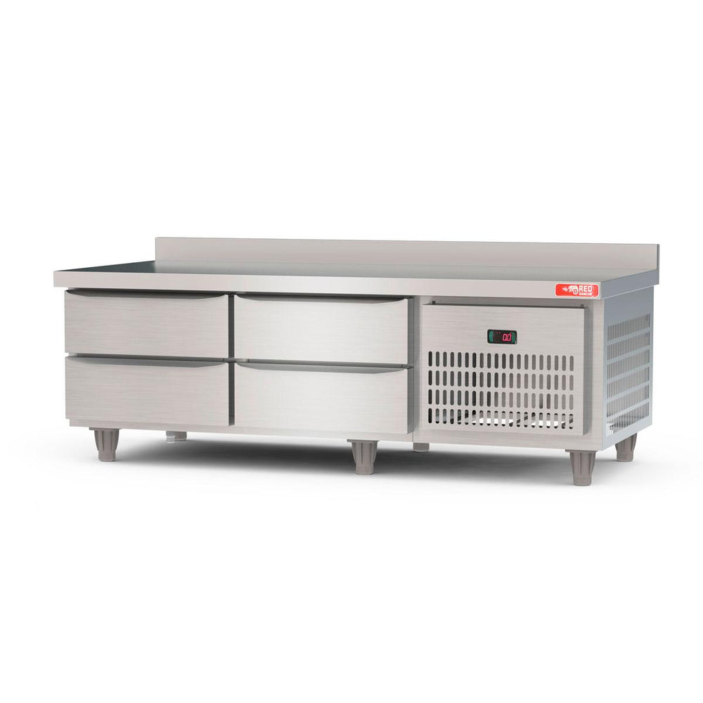 Balcão de Preparo Refrigrerado Ar Forçado 4 Gavetas Inox 0ºC a 10ºC 150cm BRG15 220v - Red Chameleon 364362-0