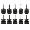 Kit 1000 Roldanas Isoladas Preta C/prego 36mm Para Arames Eletrificados em Pead RD36 - Zebu 2783-9