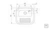 Tanque de Encaixe Para Embutir Hera 25l em Aço Inox Polido 40x40 - Tramontina 94403407