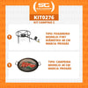 Kit Camping 2 - Fogareiro Fogão F1B7 Redondo 40cm + Chapa Campeira 45cm - Progás
