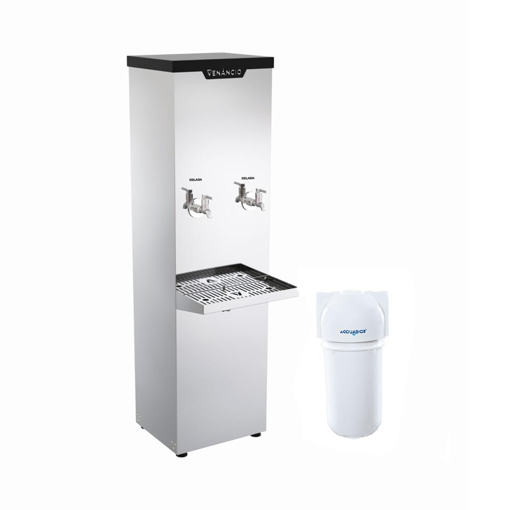 Kit Bebedouro Industrial 25 Litros Refrigerado Inox BI25L 220V + Filtro - Venâncio