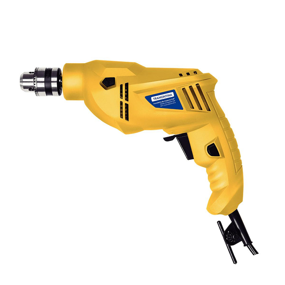 Furadeira De Impacto 500W 3/8" Sistema De Reversão Rotação 220V - Tramontina 42362220