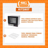 Kit Forno Turbo Elétrico Profissional Digital Prp-004 Plus 220v Preto + 8 Grades - Progás