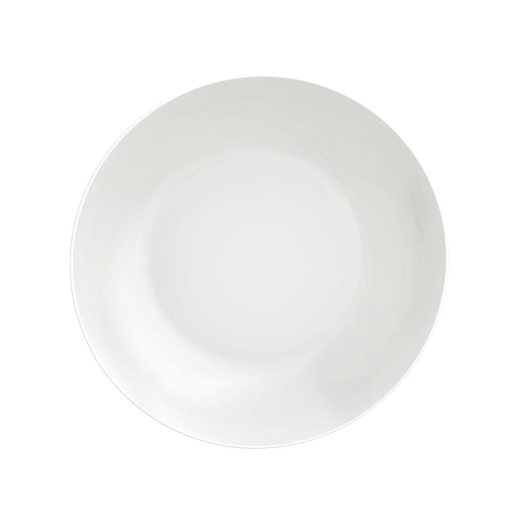 Conjunto de Pratos Fundo Leonora 12 Peças em Porcelana Branca 21 cm - Tramontina 96010210