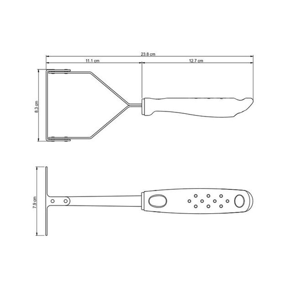 Amassador Esmagador de Batatas e Feijão Manual Utilitá em Aço Inox - Tramontina 25655100