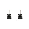Kit 200 Roldanas Isoladas Preta C/prego 24mm Para Arames Eletrificados em Pead RD24 - Zebu 3012-0