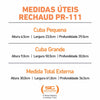 Rechaud Retangular Duas Cubas Gn em Aço Inox PR-111 - Progás