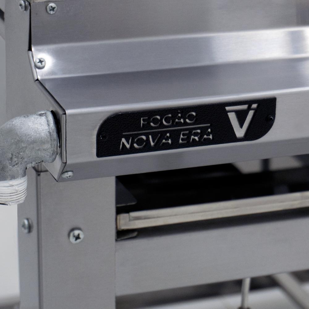 Fogão Industrial Gás Nova Era Inox 6 Bocas 6 Queimadores Grandes Nev32 6g - Venâncio 57478