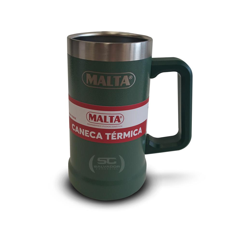 Caneca Térmica Para Cerveja Chopp Gelado Em Inox 709ml Cqs 5749 Verde - Malta