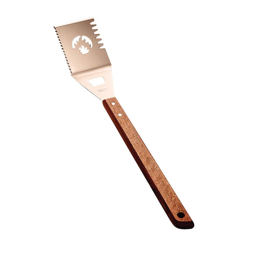 Espátula Multifuncional com Serrilha Churrasco Em Aço Inox e Cabo de Madeira 48cm ECI2 - Tramontina