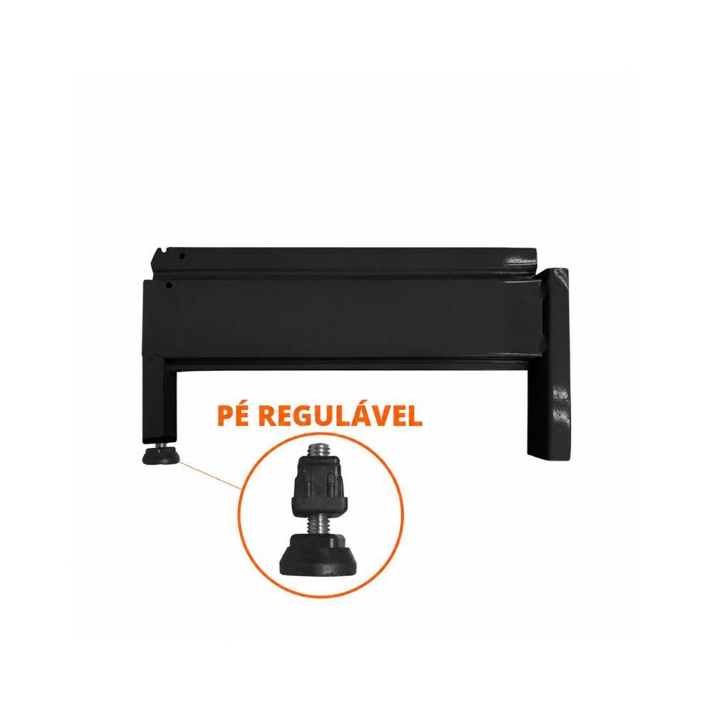Pé de Encaixe Para Coluna New Plus Base 40cm Preta - Sa Gondolas
