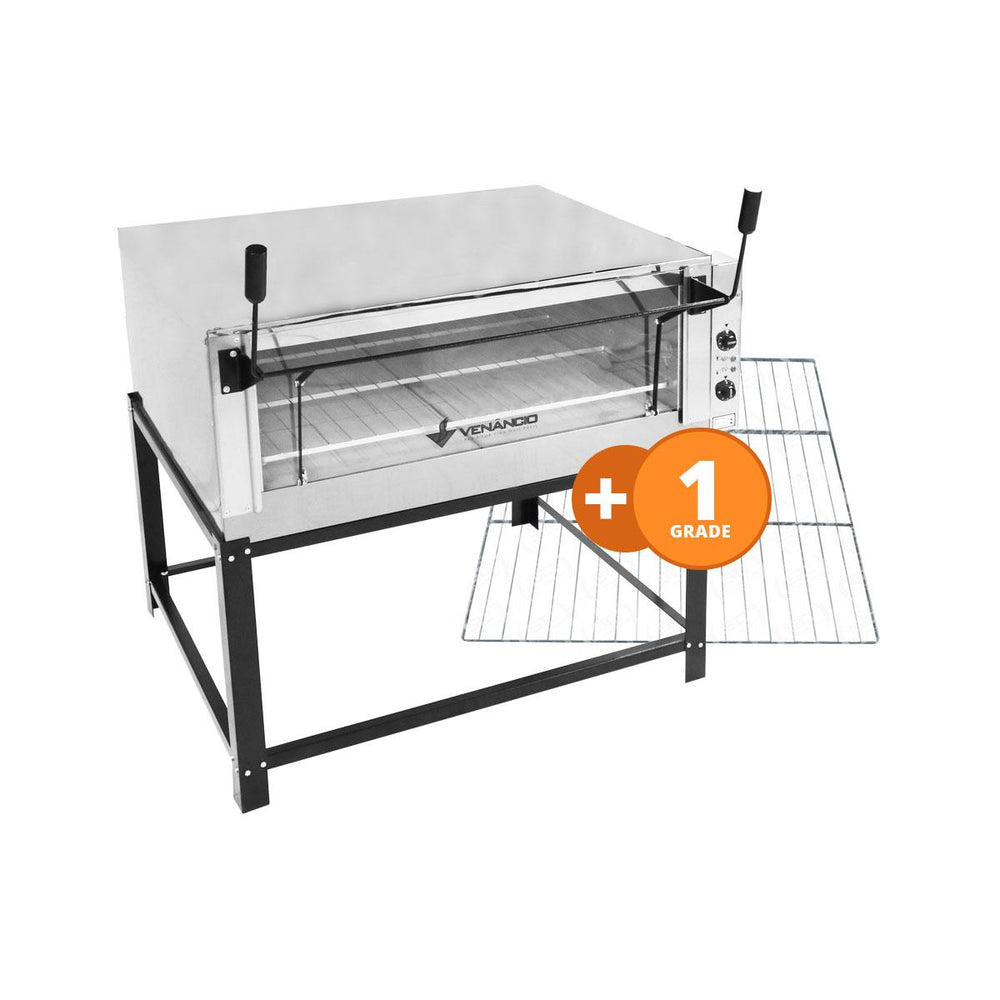 Kit - Forno Elétrico Industrial Roma Inox FERI60 + Grade Extra - Venâncio