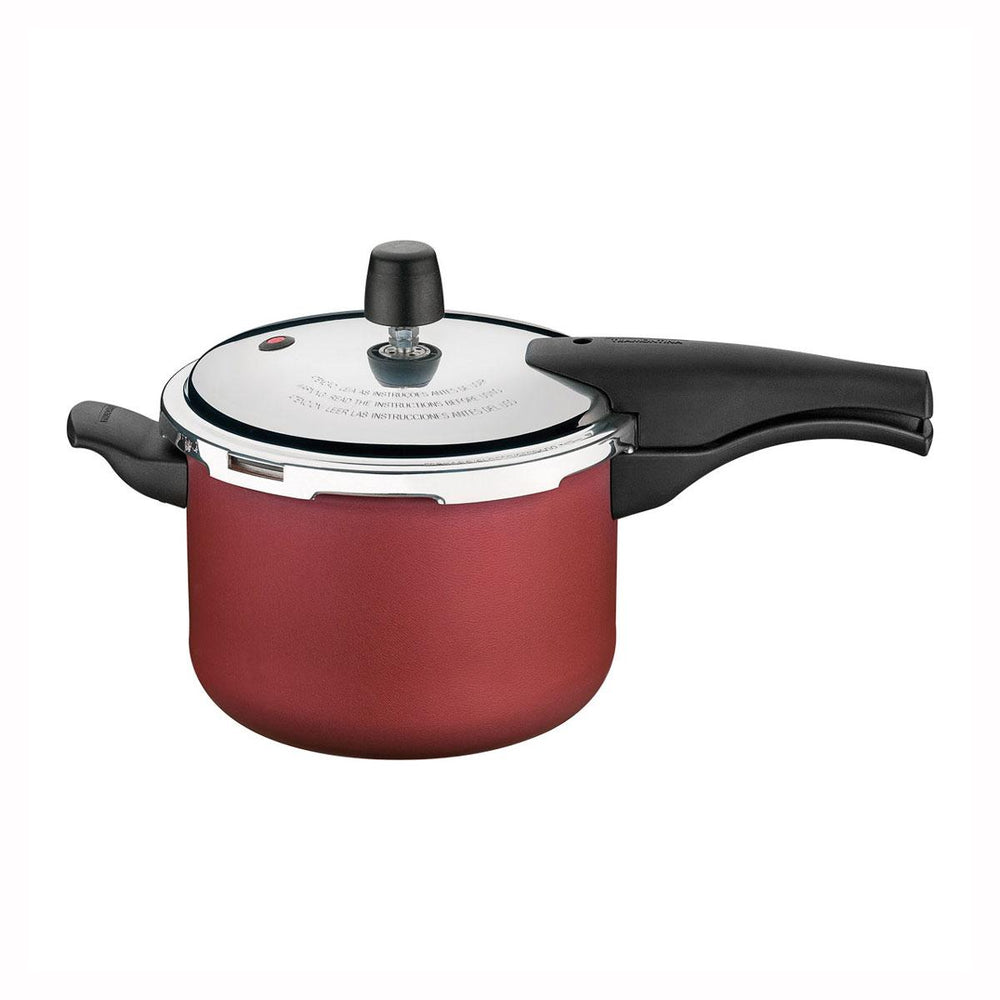 Panela de Pressão 4,5l Alumínio Antiaderente Vermelho + 3 Utensílios - Tramontina