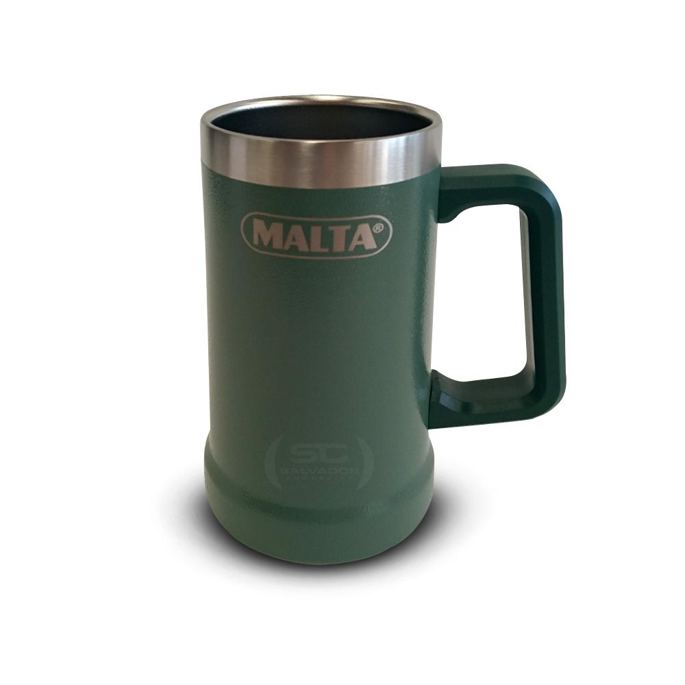 Caneca Térmica Para Cerveja Chopp Gelado Em Inox 709ml CQS 5749 Verde - Malta